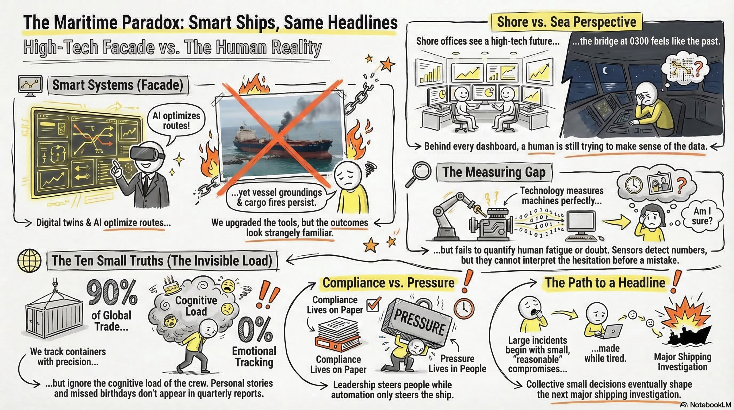 Technology improved the ships. The system forgot to upgrade the humans.