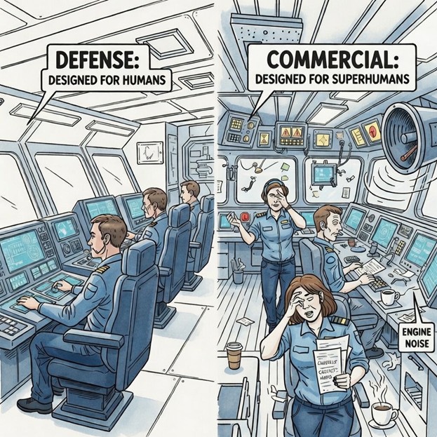 human factors ship bridge console