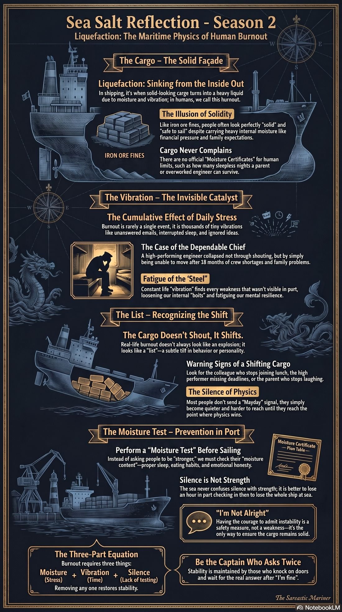 Infographic: the maritime physics of burnout, moisture, vibration and time