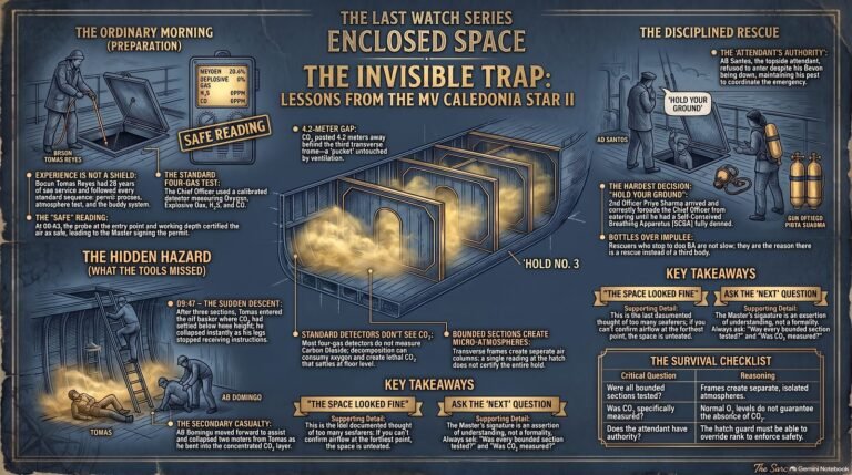 The Last Watch Book 1 enclosed space: the invisible trap infographic